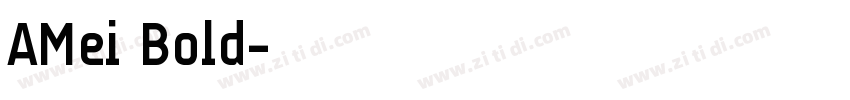 AMei Bold字体转换